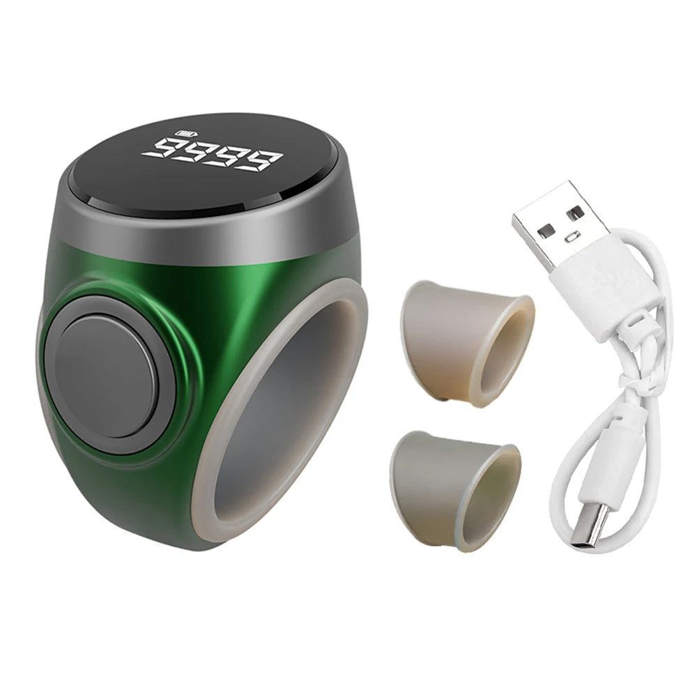 Smart Tasbih Tally Counter Digital Electronic Finger Ring Tally Counter Muslims Tasbeeh Zikr Ring Prayer Counter Type-C Charge