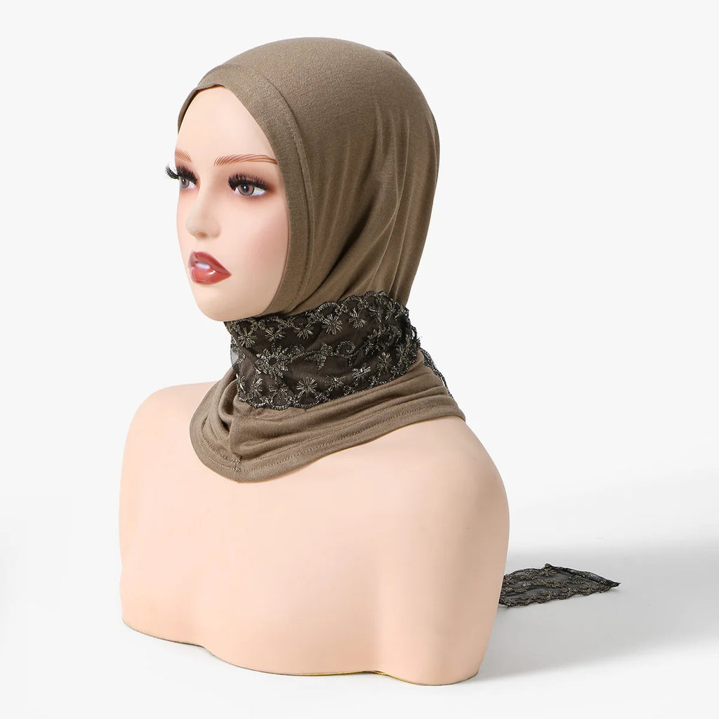 New Ramadan Muslim Women Instant Inner Hijab Cap Turban Hat Solid Undercap Stretch Bonnet Lightweight Soft Underscarf Bandana