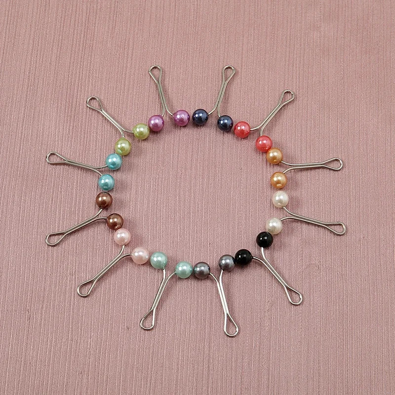 12pcs/Bag Muslim Hijab Pins Scarf