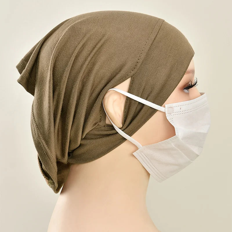 Adjustable Modal Under Cap With Ear Hole