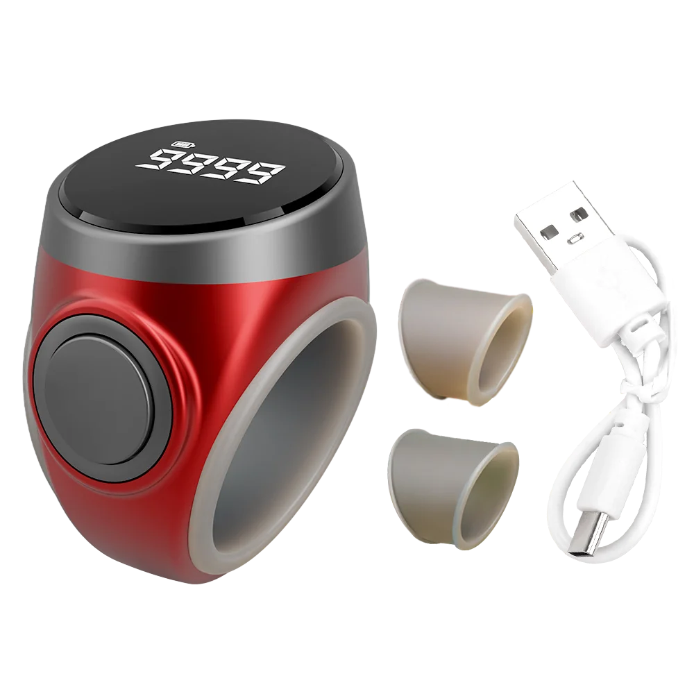 Smart Tasbih Tally Counter Digital Electronic Finger Ring Tally Counter Muslims Tasbeeh Zikr Ring Prayer Counter Type-C Charge