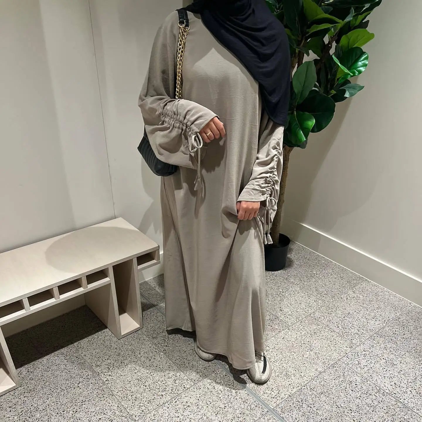 Kaftan Robe Femme Musulmane Black abaya
