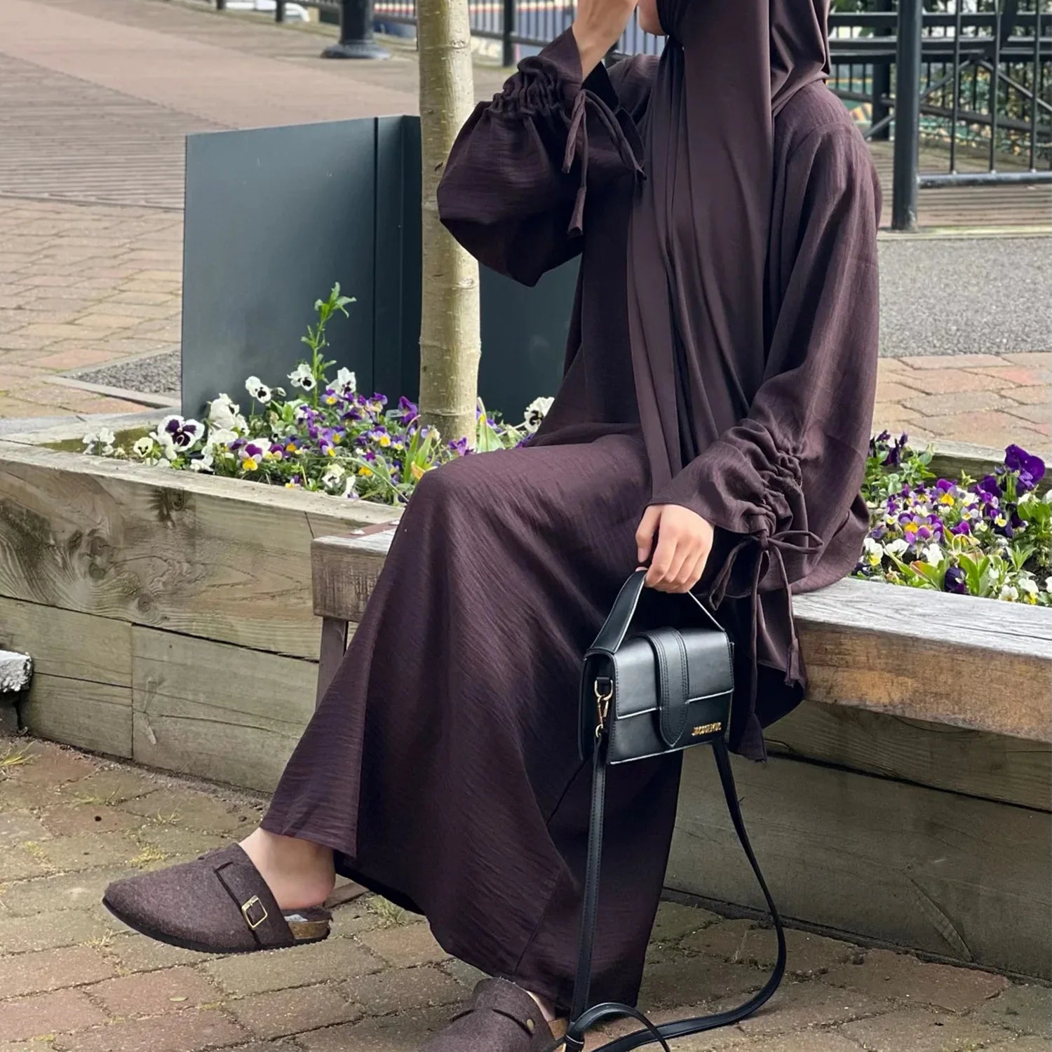 Kaftan Robe Femme Musulmane Black abaya