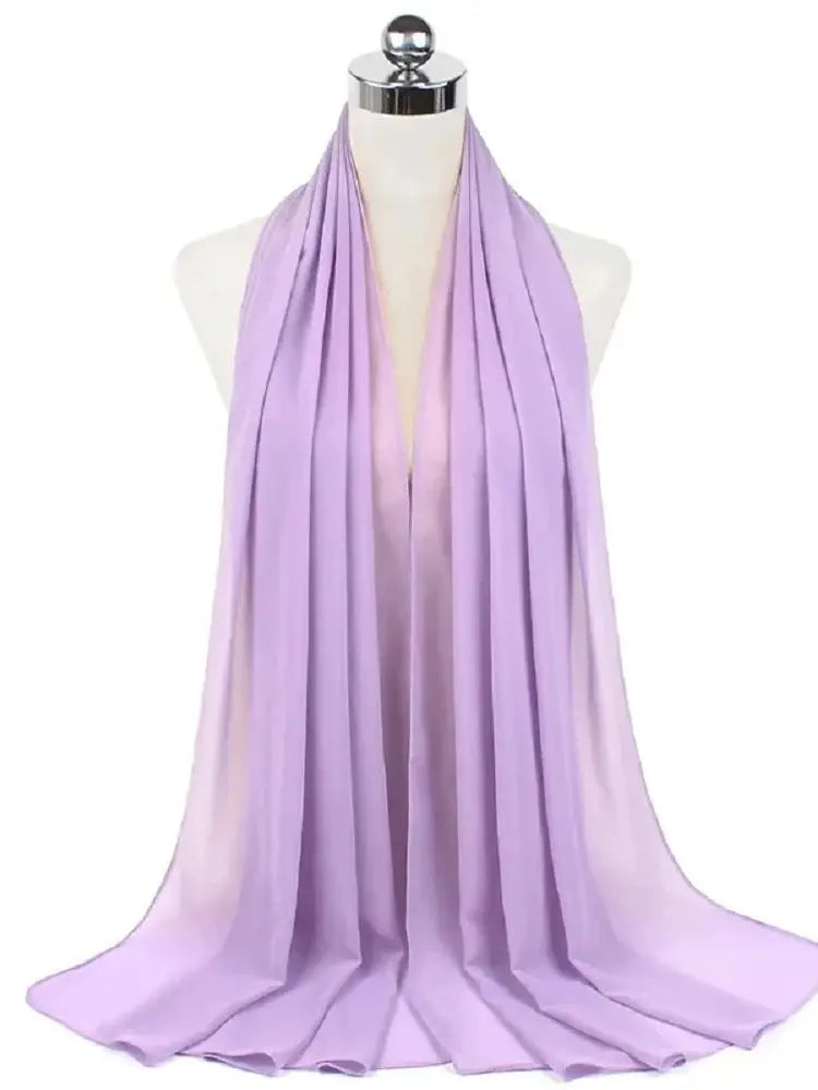 New Fashion Women Solid Chiffon Headscarf Ready To Wear Instant Hijab Scarf Muslim Shawl Islamic Hijabs Arab Wrap Head Scarves