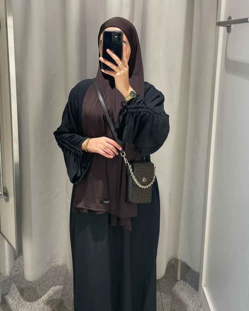Kaftan Robe Femme Musulmane Black abaya