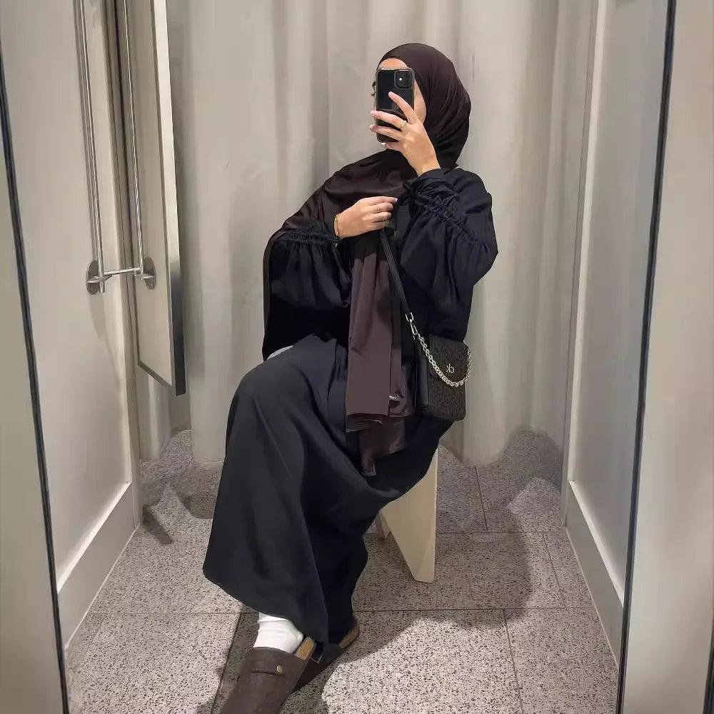 Kaftan Robe Femme Musulmane Black abaya