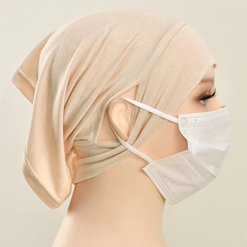 Adjustable Modal Under Cap With Ear Hole